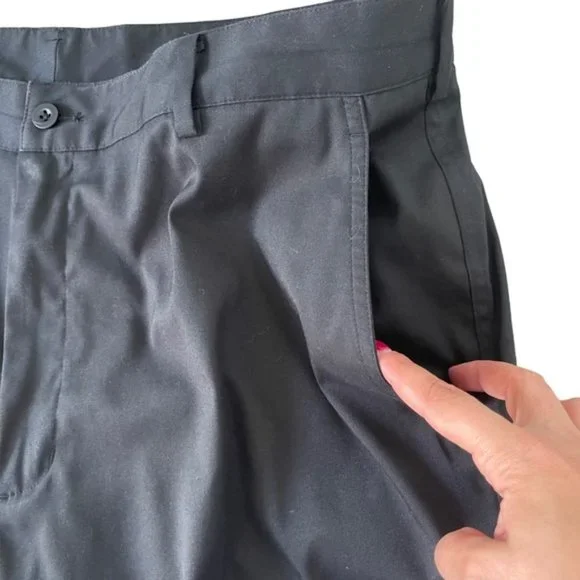 NIKE Golf Dri-Fit Men's Black Pants Flat Front Pockets Size 36x32 - Picture 7 of 7